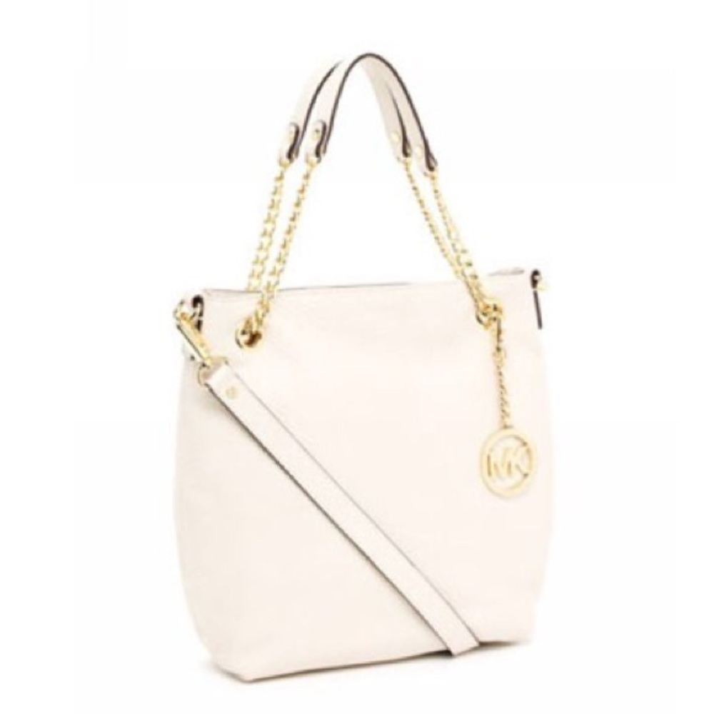 Michael Kors Jet Set Messenger Bag in Vanilla